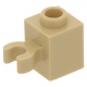 LEGO kocka 1x1 egy oldalán fogóval, sárgásbarna (30241b)